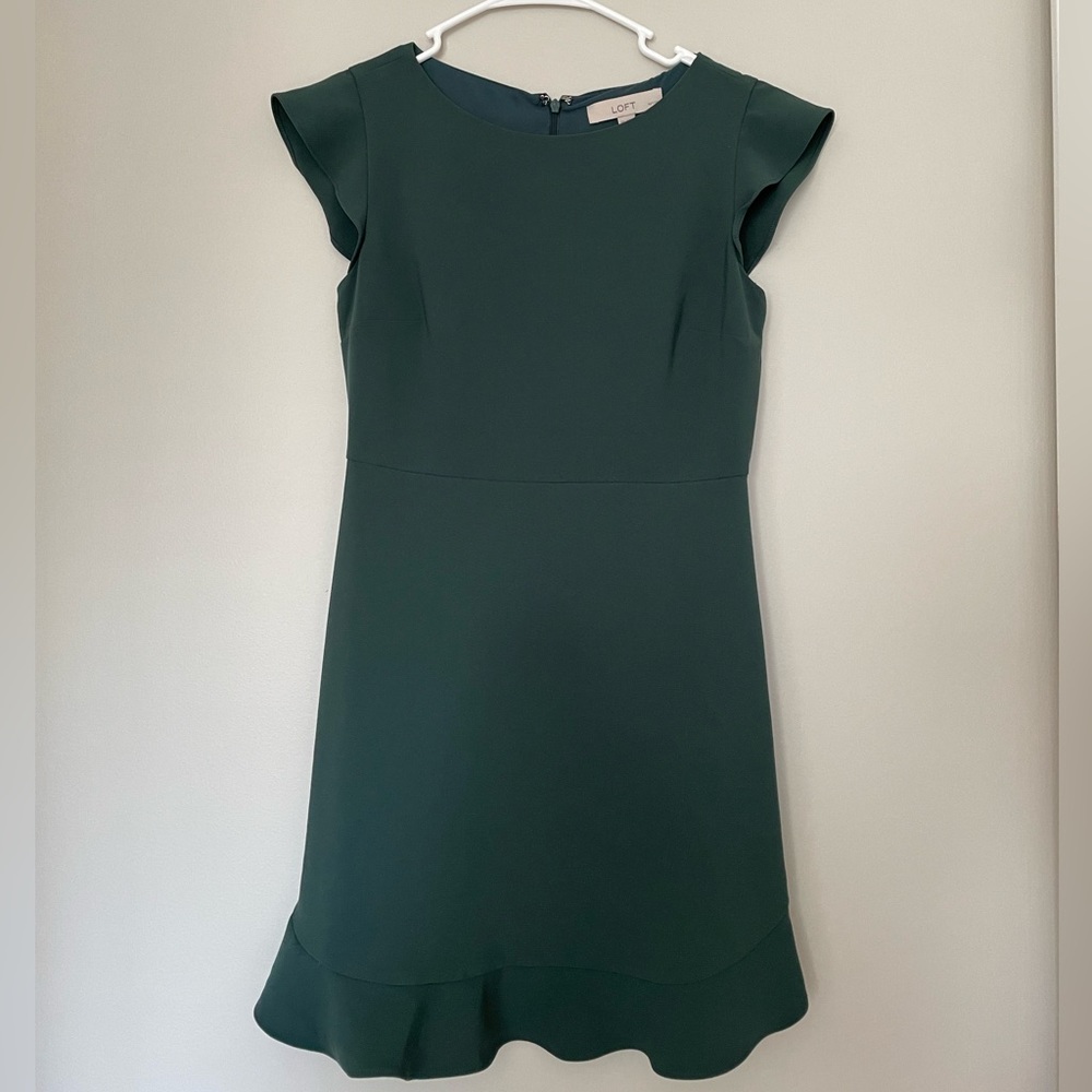 Ann Taylor Loft Dress | Deep teal short dress